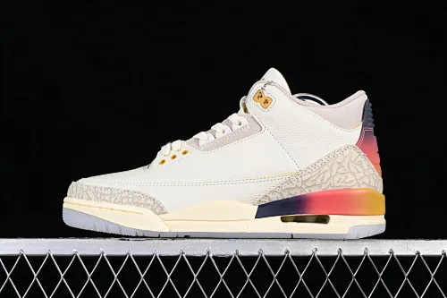 All categories Air Jordan Jordan series basketball shoes Air Jordan 3 OG version J.Balvin x Air Jordan 3 Retro AJ3 Joe 3 rainbow gradient FN0344-901